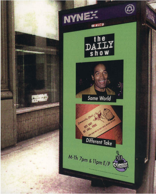 Comedy Central's Daily Show NYC outdoor phone kiosk campaign