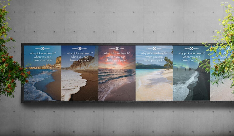Celebrity Cruises "Have it All" campaign billboards