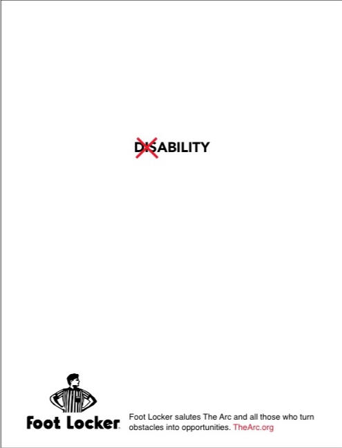Foot Locker ARC gala program ad